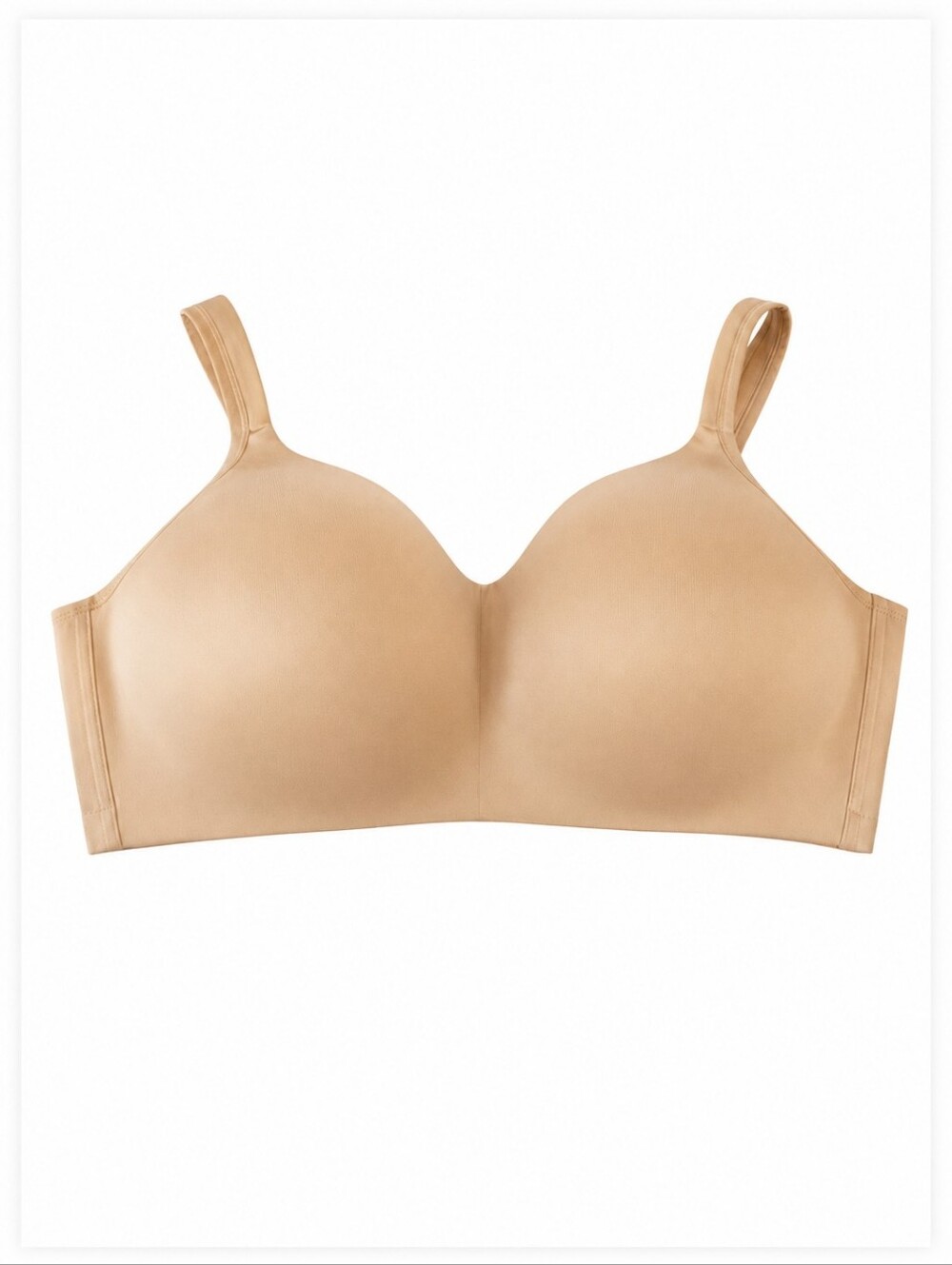 Cacique Intimates Bra 46D Seamless Nude Wireless Full Coverage Comfort Support